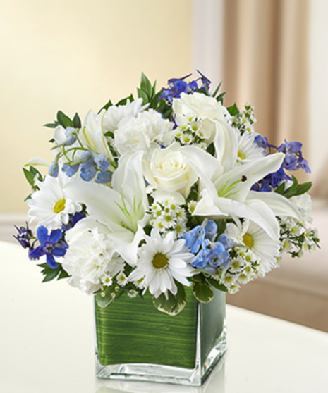 Blue and White Healing Tears