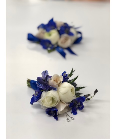 Blue Boutonniere