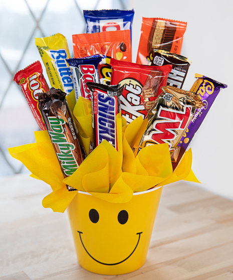 HOW TO MAKE A CANDY BAR BOUQUET